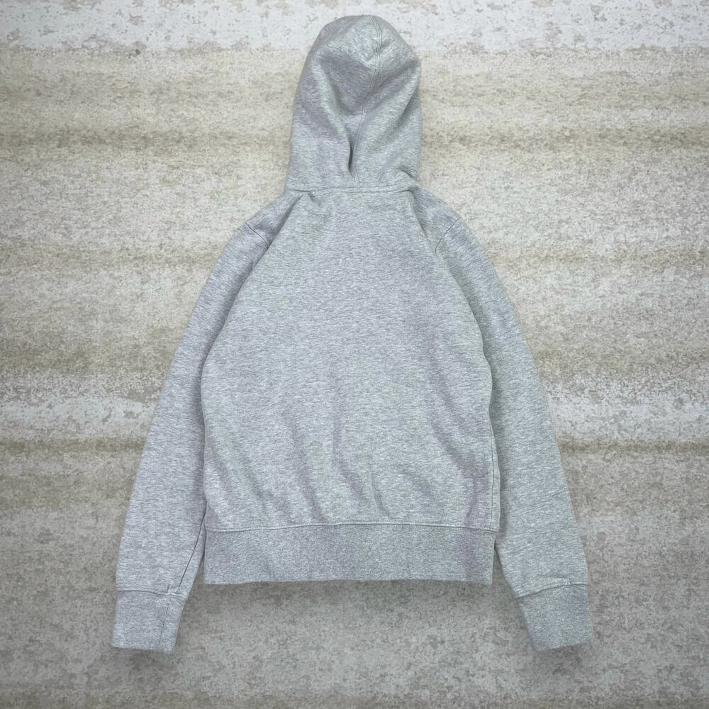 Vintage Y2K The North Face Hoodie Womens S Light Grey Cotton Full Zip White - Picture 2 of 3